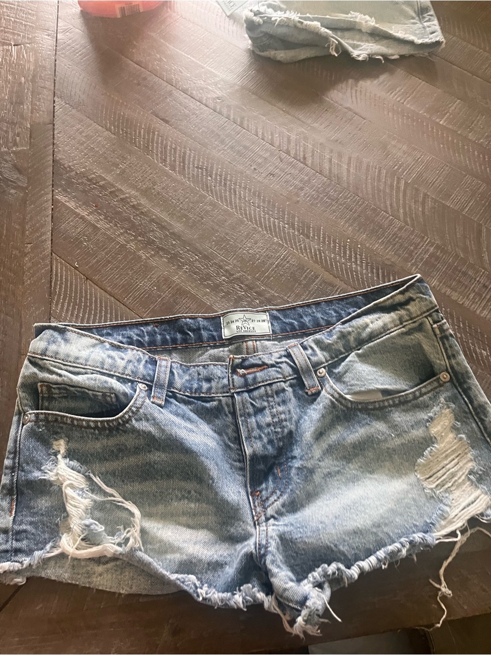 REVICE Light Blue Denim Shorts - Women's Casual Summer Shorts